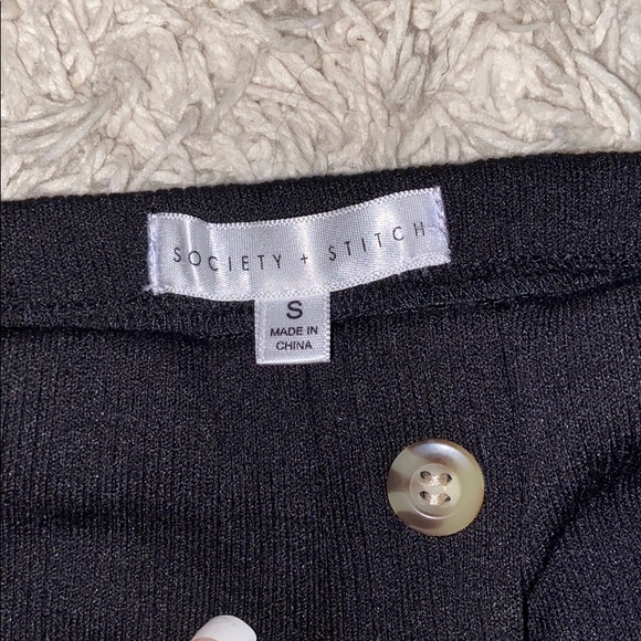 Soft Black off the shoulder skirt set - Picture 3 of 4